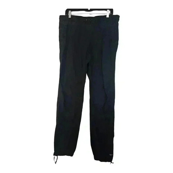 NIKE TRACK PANTS SIZE XL 16-18 WITH BLACK, Green Swoosh Cinch Ankles - Picture 1 of 7